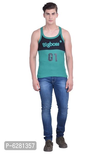 Dollar Bigboss  Men Assorted Pack of 3 BB17 Solid Gym Vest-thumb5