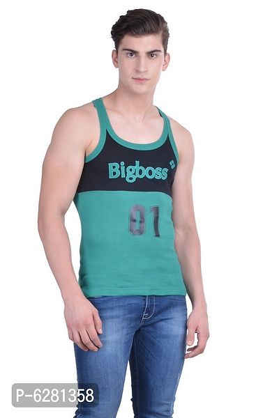 Dollar Bigboss  Men Assorted Pack of 5 BB17 Solid Gym Vest-thumb3