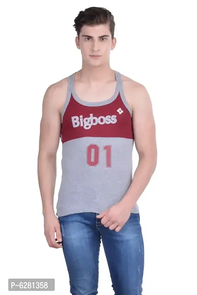 Dollar Bigboss  Men Assorted Pack of 5 BB17 Solid Gym Vest-thumb2