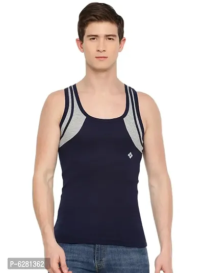 Dollar Bigboss  Men Assorted Pack of 3 BB18 Solid Gym Vest-thumb2