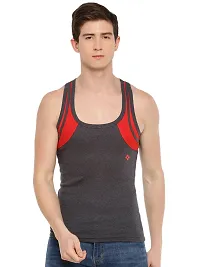 Dollar Bigboss  Men Assorted Pack of 3 BB18 Solid Gym Vest-thumb1