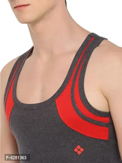 Dollar Bigboss  Men Assorted Pack of 3 BB18 Solid Gym Vest-thumb5