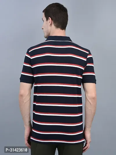 Reliable Multicoloured Cotton Striped Polos For Men Pack Of 2-thumb3