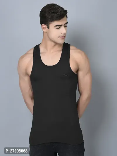 Stylish Assorted Solid Combed Cotton Shrinkless Vest