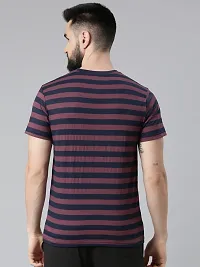 Reliable Multicoloured Cotton Striped Round Neck Tshirt For Men Pack Of 3-thumb1