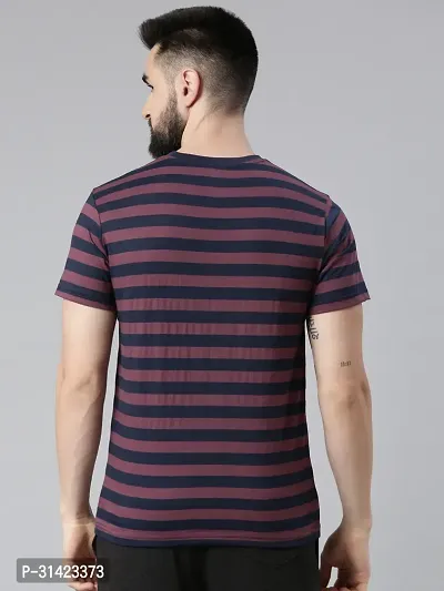 Reliable Multicoloured Cotton Striped Round Neck Tshirt For Men Pack Of 3-thumb2