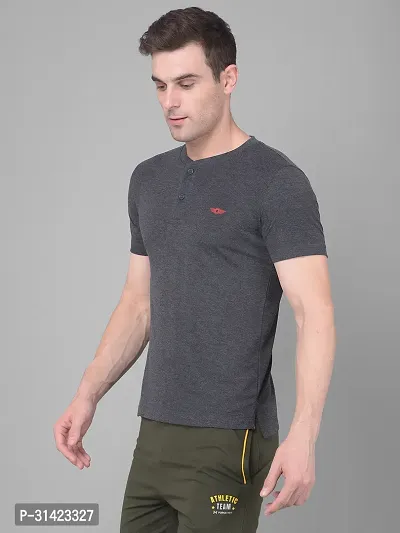 Reliable Multicoloured Cotton Solid Henley Tshirt For Men Pack Of 2-thumb2