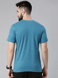 Reliable Multicoloured Cotton Solid Round Neck Tshirt For Men Pack Of 2-thumb1