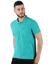 Reliable Multicoloured Cotton Solid Polos For Men Pack Of 2-thumb2