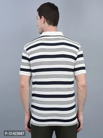 Reliable Multicoloured Cotton Striped Polos For Men-thumb2