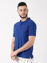 Reliable Multicoloured Cotton Solid Polos For Men Pack Of 2-thumb1