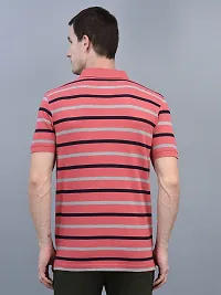 Reliable Multicoloured Cotton Striped Polos For Men-thumb1