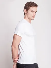 Reliable Multicoloured Cotton Solid Round Neck Tshirt For Men Pack Of 2-thumb2