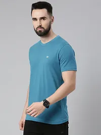 Reliable Multicoloured Cotton Solid Round Neck Tshirt For Men Pack Of 3-thumb2