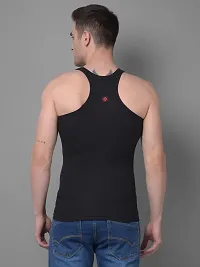 Stylish Assorted Solid Combed Cotton Racerback Styled Gym Vest-thumb2