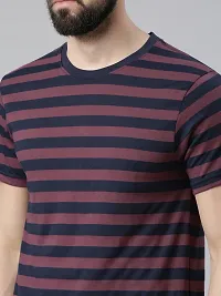 Reliable Multicoloured Cotton Striped Round Neck Tshirt For Men Pack Of 3-thumb3