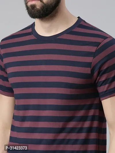 Reliable Multicoloured Cotton Striped Round Neck Tshirt For Men Pack Of 3-thumb4