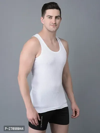 Stylish Solid Combed Cotton Vest-thumb2