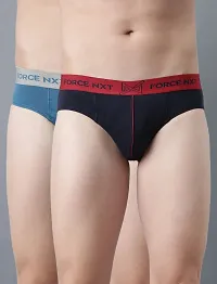 Stylish Multicoloured Modal Solid Brief For Men Pack Of 2-thumb1