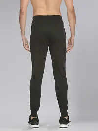 Stylish Black Cotton Solid Joggers For Men-thumb1