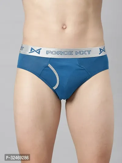 Stylish Blue Modal Solid Brief For Men-thumb2