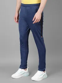 Stylish Multicoloured Polyester Solid Regular Fit Sports Track Pant For Men Pack Of 3-thumb1