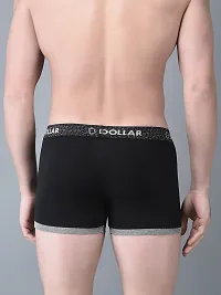 Stylish Grey Cotton Blend Solid Trunks For Men-thumb1