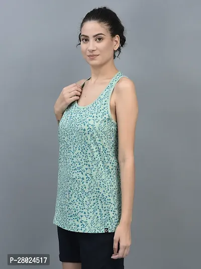 Elegant Cotton Printed Racer Back Top For Women- Pack Of 3-thumb2