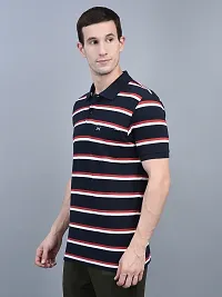 Reliable Multicoloured Cotton Striped Polos For Men Pack Of 2-thumb3