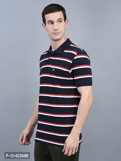 Reliable Multicoloured Cotton Striped Polos For Men Pack Of 2-thumb4