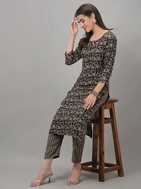 Beautiful A-Line Black Self Pattern Cotton Blend Kurta Bottom Set For Women-thumb3