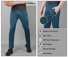 Stylish Multicoloured Polyester Solid Regular Fit Sports Track Pant For Men Pack Of 3-thumb4