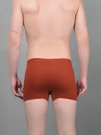 Super Combed Cotton Solid Brown Trunks For Men-thumb1