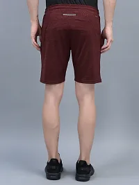 Stylish Red Polyester Solid Sports Shorts For Men-thumb2