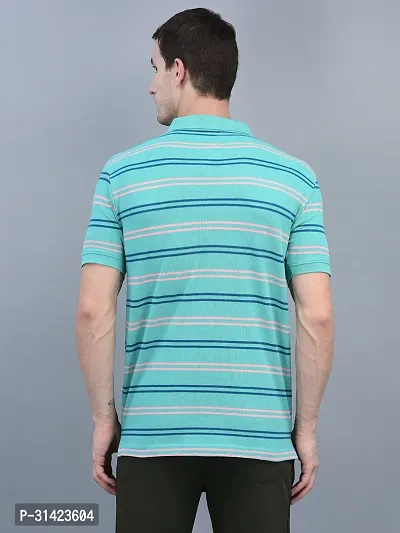 Reliable Multicoloured Cotton Striped Polos For Men-thumb2