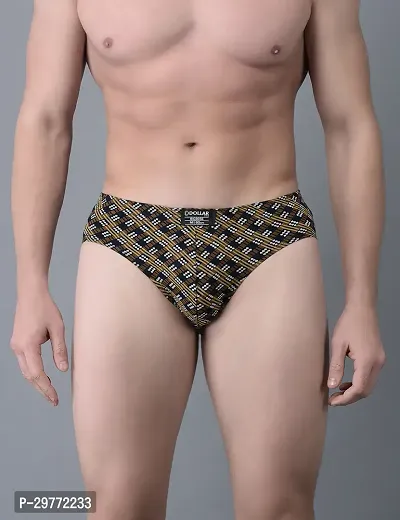 Stylish Multicoloured Cotton Blend Printed Brief For Men