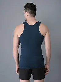Stylish Assorted Solid Combed Cotton Shrinkless Vest-thumb2