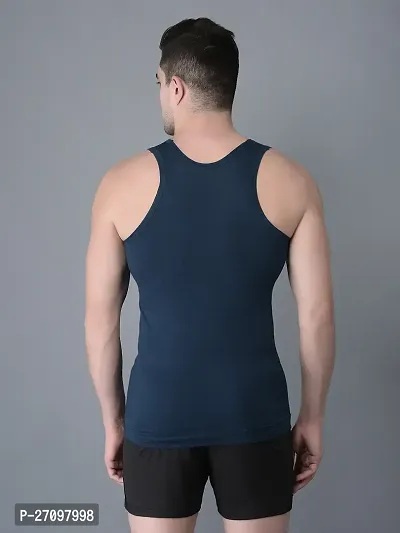 Stylish Assorted Solid Combed Cotton Shrinkless Vest-thumb3