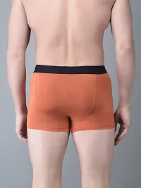 Stylish Blue Cotton Blend Solid Trunks For Men-thumb1