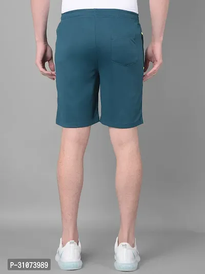 Stylish Green Polyester Solid Sports Shorts For Men-thumb3