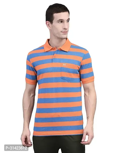 Reliable Multicoloured Cotton Striped Polos For Men Pack Of 2-thumb2