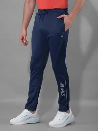 Stylish Multicoloured Polyester Solid Regular Fit Sports Track Pant For Men Pack Of 2-thumb1