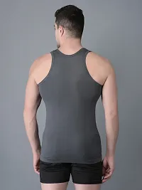 Stylish Cotton Solid Vests For Men- Pack Of 5-thumb1