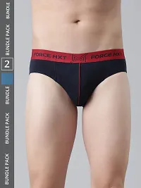 Stylish Multicoloured Modal Solid Brief For Men Pack Of 2-thumb2