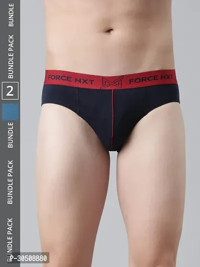 Stylish Multicoloured Modal Solid Brief For Men Pack Of 2-thumb3