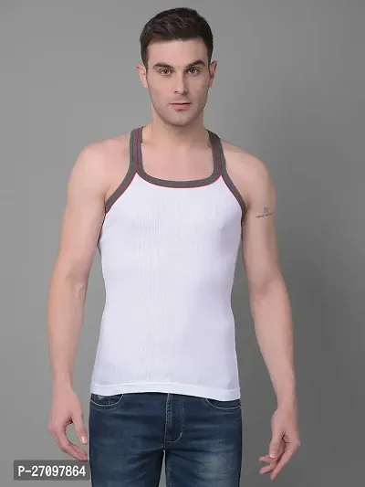 Stylish Assorted Solid Combed Cotton Racerback Styled Gym Vest