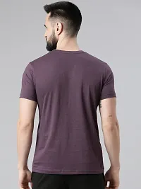 Reliable Multicoloured Cotton Solid Round Neck Tshirt For Men Pack Of 2-thumb1