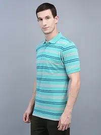 Reliable Multicoloured Cotton Striped Polos For Men-thumb2