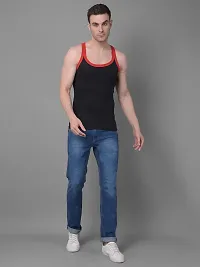 Stylish Assorted Solid Combed Cotton Racerback Styled Gym Vest-thumb4