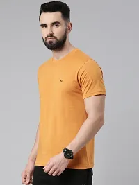 Reliable Multicoloured Cotton Solid Round Neck Tshirt For Men Pack Of 2-thumb2